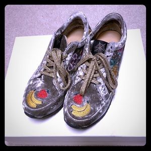 CHARLOTTE OLYMPIA Incy Velvet Fruit Salad Sneaker
